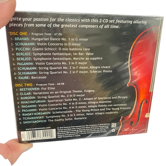 Passion for the Classics and Peace & Quiet, Lot of 2 Music CD Classical and - Picture 6 of 7